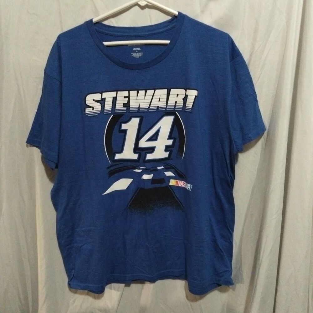 NASCAR Tony Stewart #14  Men's Size M Blue Auto Racing Driver